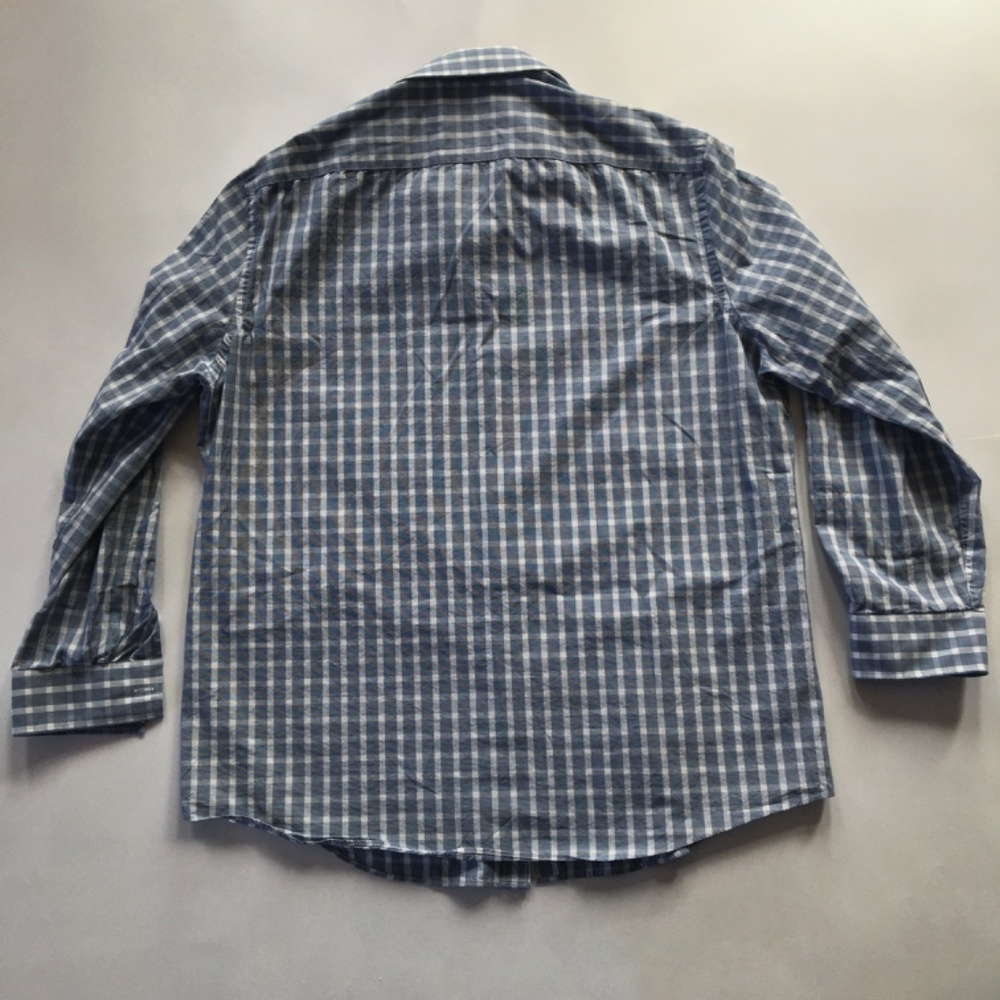 NWOT Michael Kors Men’s Regular Fit Dress Shirt – Size: L/G – Blue & White - Picture 6 of 6
